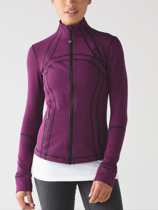 lululemon athletica Jackets & Blazers - Lululemon Define JacketTeeny Tooth Deep Fuchsia Black Size 8